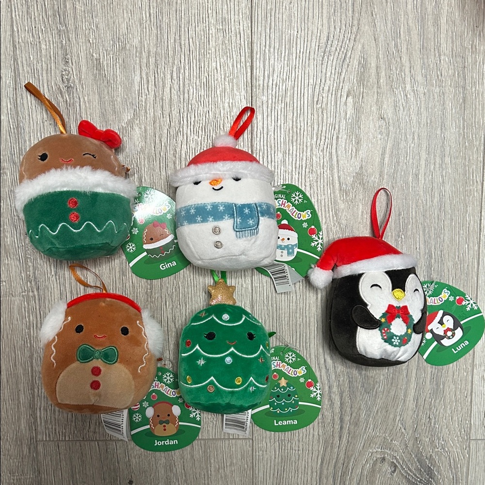 Squishmallows Holiday Plush Ornaments